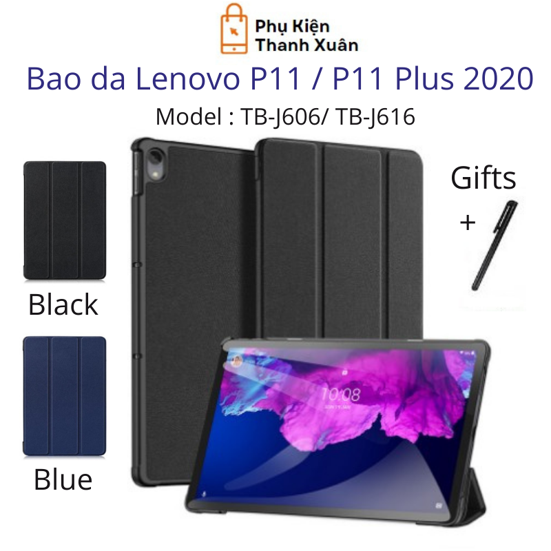 Bao da dành cho Lenovo Xiaoxin P11 / P11 Plus - Gập dựng được - Tặng kèm bút