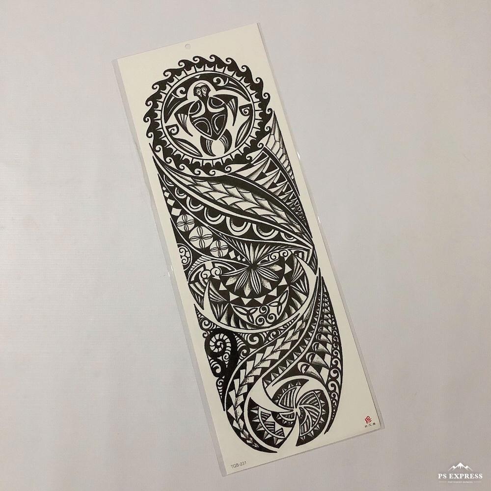 Hình xăm dán kín tay tattoo full tay nhiều chủ đề 17x48cm (Loại đặc biệt)