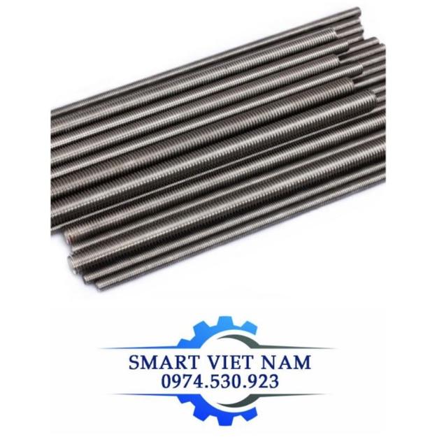 Thanh ren,ty ren inox M4,M5,M6,M8,Combo 2 thanh tiêu chuẩn 1m