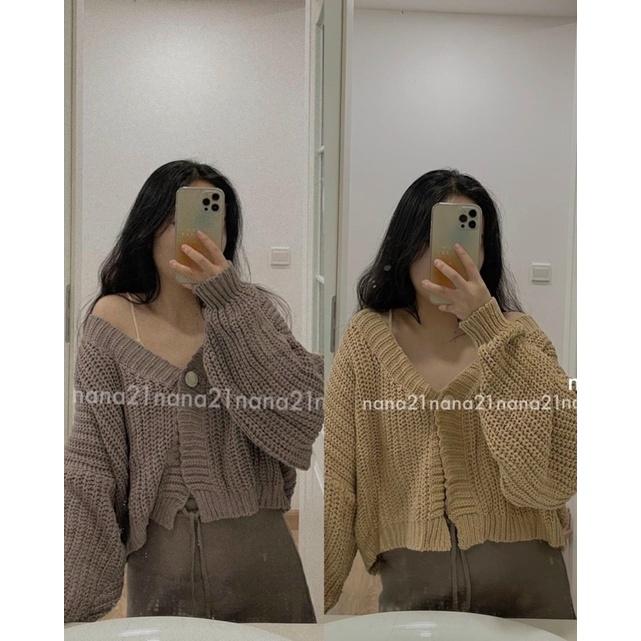 Áo cardigan 1 KHUY dầy dặn, trẻ trung cho bạn nữ