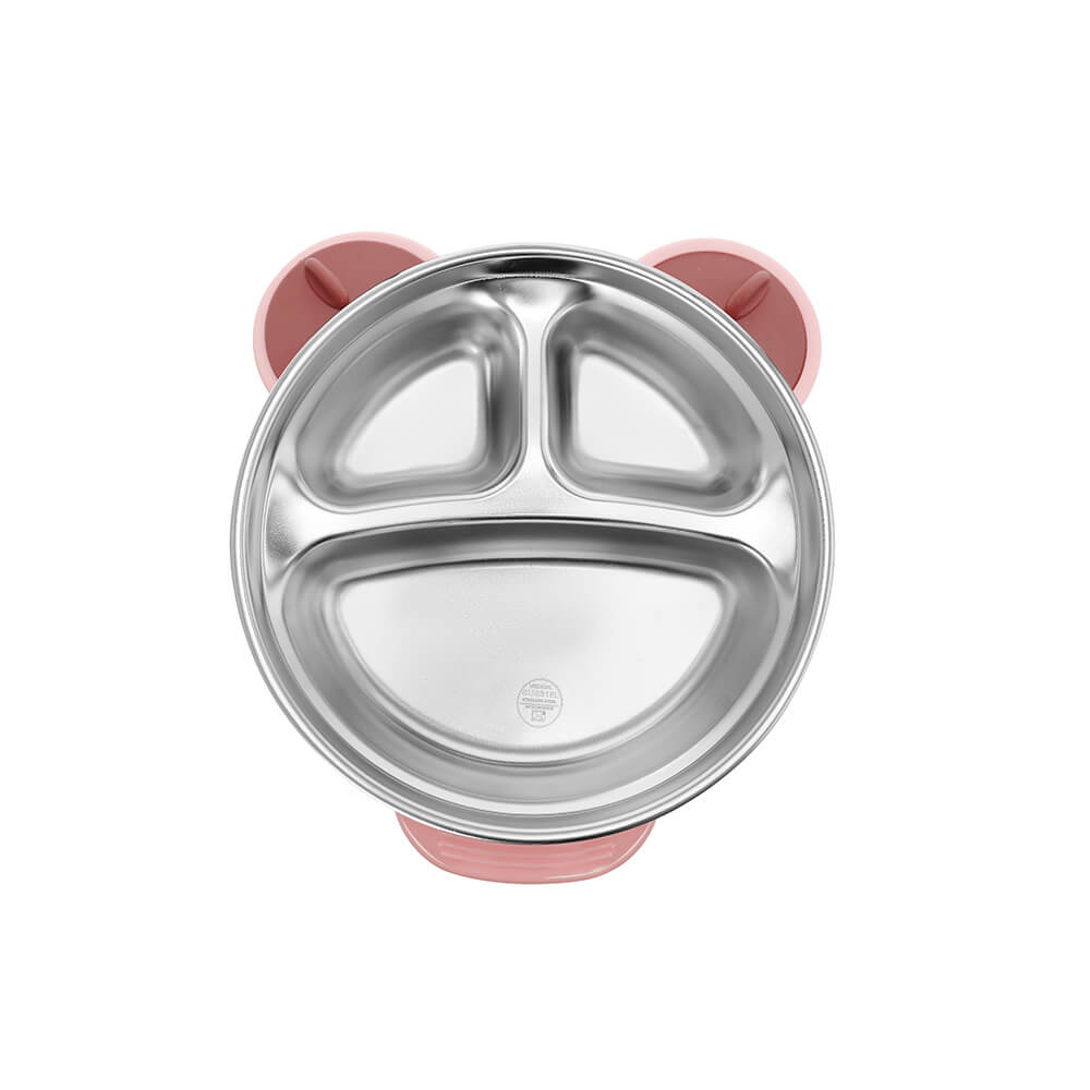 Bát ăn cho trẻ em hình gấu inox 316 Elmich Babycare EL-0008GAU