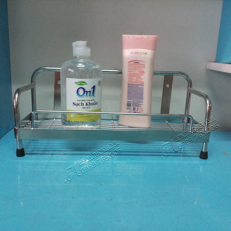 Kệ để gọn đồ - Kệ gia vị inox 304 - Kệ đựng gia vị 1 tầng Inox 304 GVD01