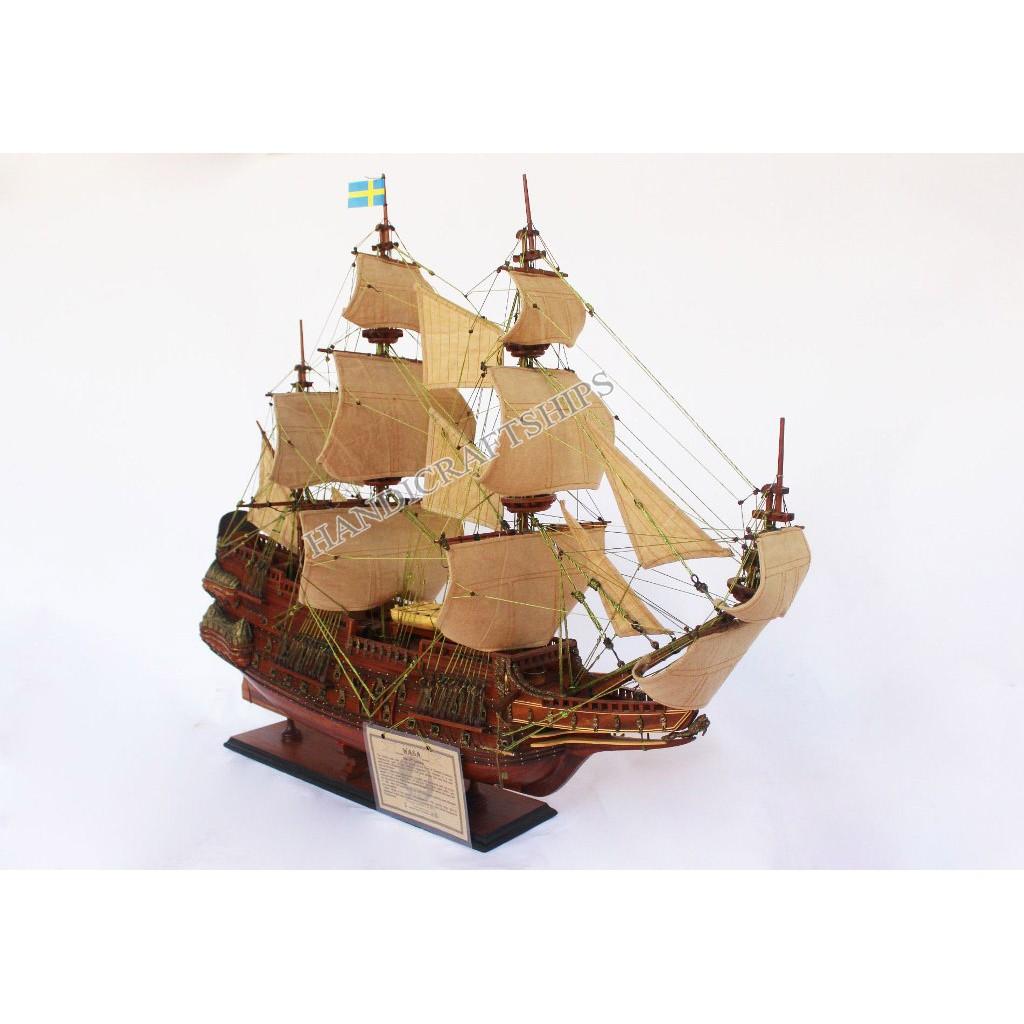 Mô hình thuyền chiến gỗ Wasa 1m thuyền trang trí