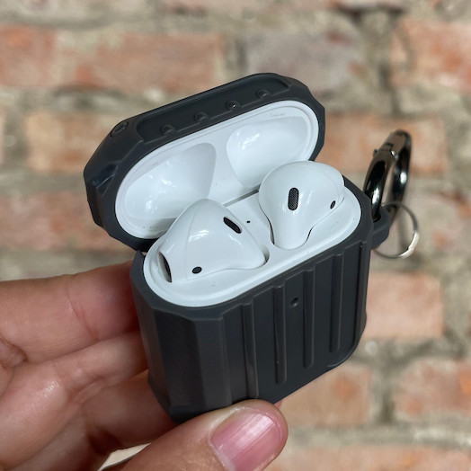 Case Chống Sốc Bảo Vệ 360 Độ Cho Airpods 1 / Airpods 2 - Màu Xám