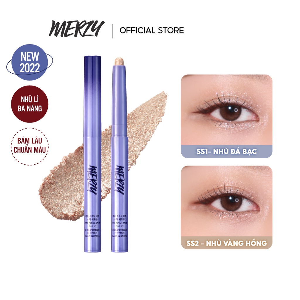 [COLOR OF THE YEAR 2022] Nhũ Mắt Merzy Soft Touch Stick Shadow 0.9g