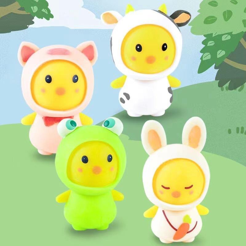 Squishy Mochi hình GÀ CON MỀM mềm dễ thương chân thực giảm stress co dãn đàn hồi ngộ nghĩnh bóp vui