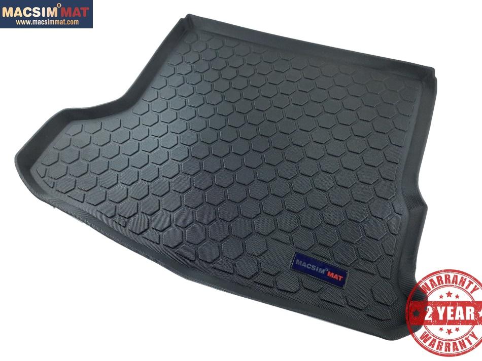 Thảm lót cốp MAZDA 3 (Hatchback) 2014-2018 nhãn hiệu Macsim chất liệu TPV cao cấp màu đen