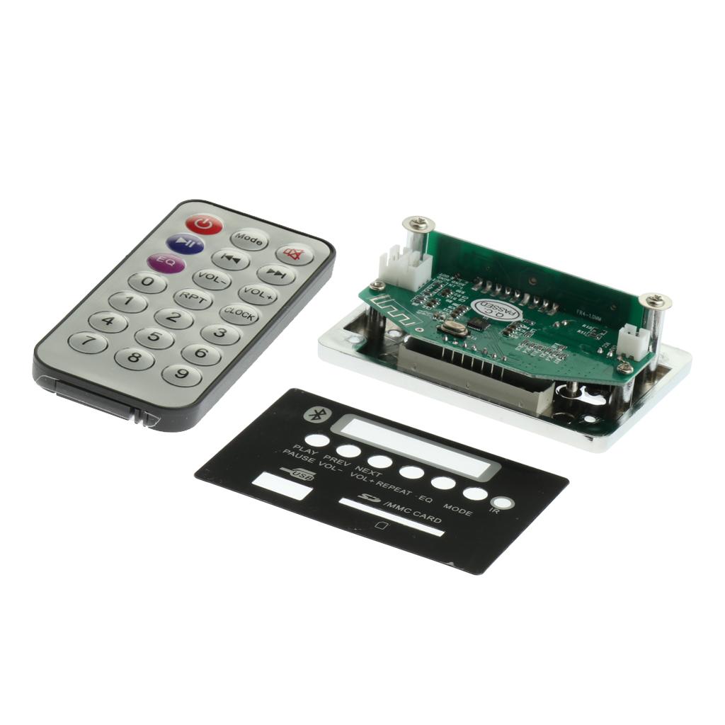 12V Car Wireless Bluetooth MP3 Board Audio Module MMC USB TF AUX FM