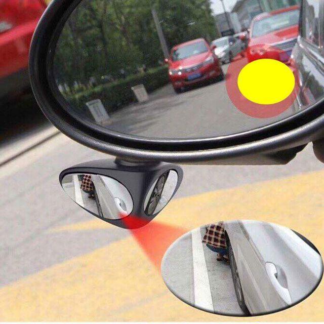 Gương cầu lồi 3D soi lề cả bánh trước, bánh sau và thân xe ô tô
