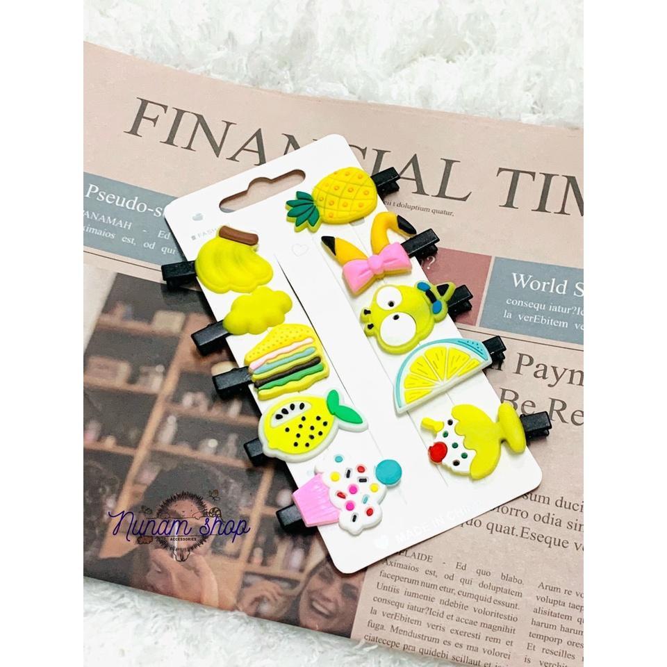 Set 10 kẹp mỏ vịt họa tiết đáng yêu -Nunam shop