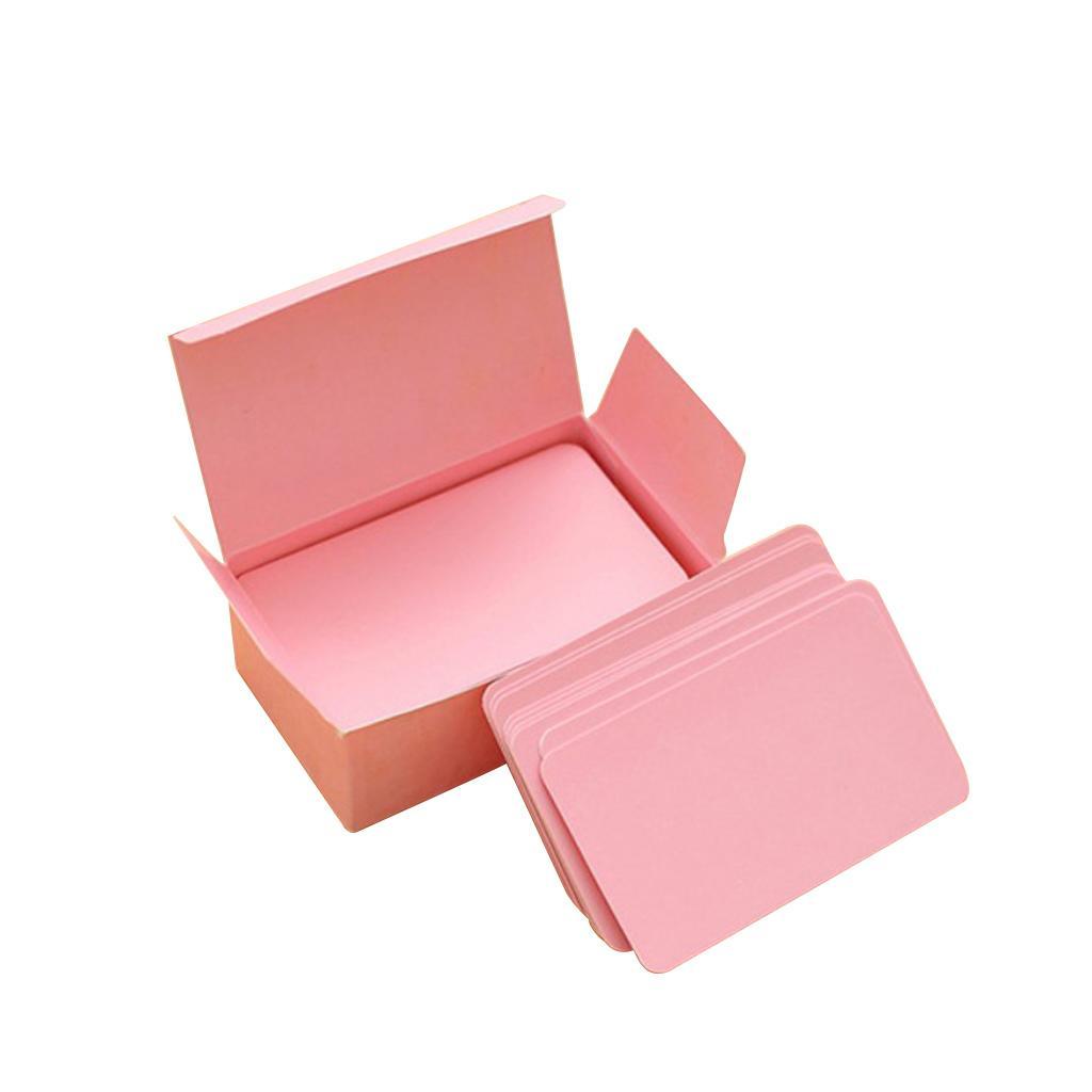 3 Box Paper Blank Index Flash Cards DIY Greeting Quick Message Pink