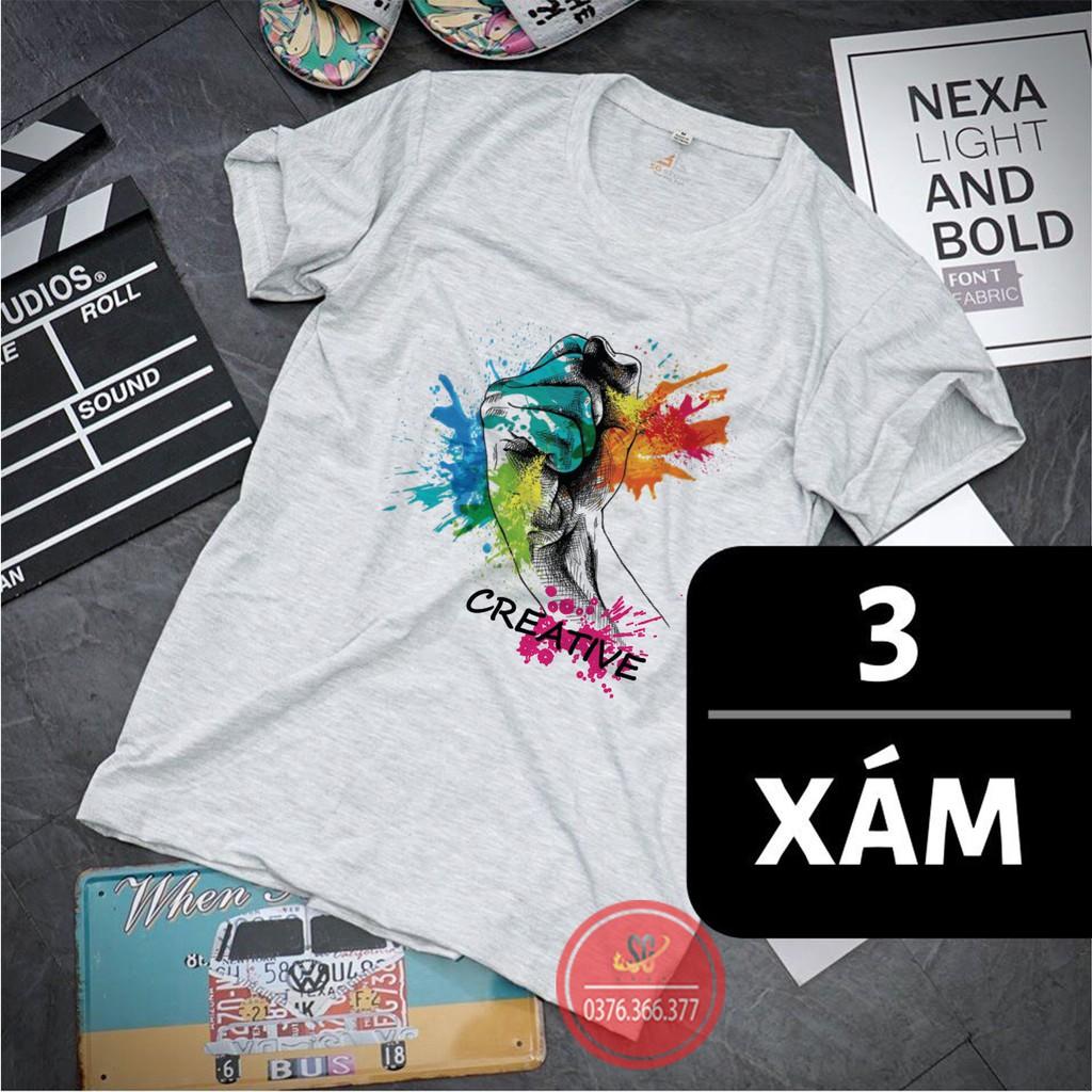 Áo thun nam tay ngắn CREATIVE - có NHIỀU MÀU