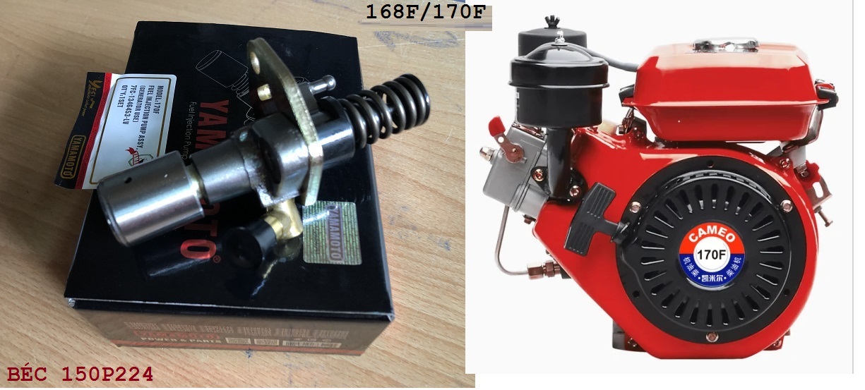Tổng bơm cao áp, Cụm bơm dầu, heo dầu (có van từ) KAMA 186F 186FA 186F , máy phát điện KM186F KDE6500T