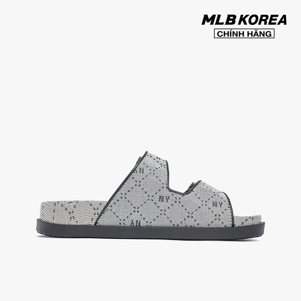 MLB - Dép quai ngang unisex Jacquard Diamond Monogram 3ALPCTM33-50BKS