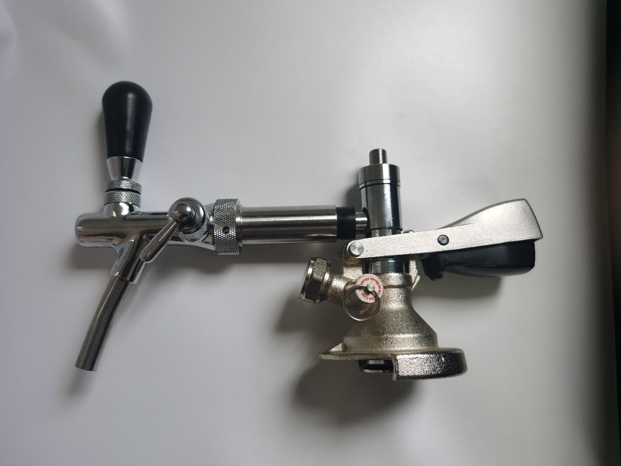 Vòi Rót Kèm Bơm Tăng Áp Gắn Keg Mini Type A - Inox 304 cao cấp