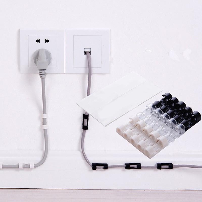 Vỉ 20c Keo 3m Nẹp Cố Định Dây Điện Kẹp Giữ Cáp Sạc Nẹp Dây Điện Chống Rối 88068