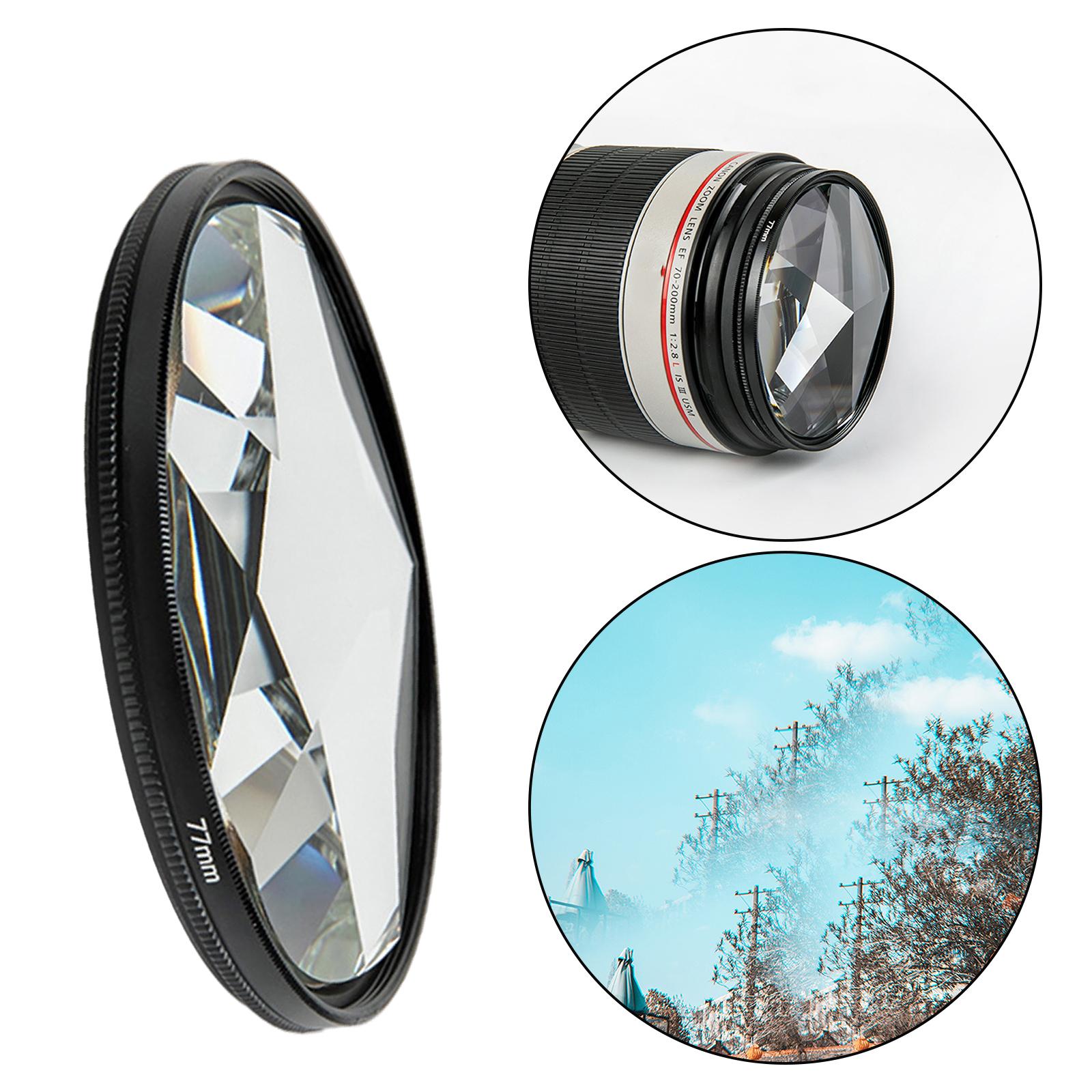 Black 77mm Pentaprism  Camera Filter SLR Camera Photography Equipment
