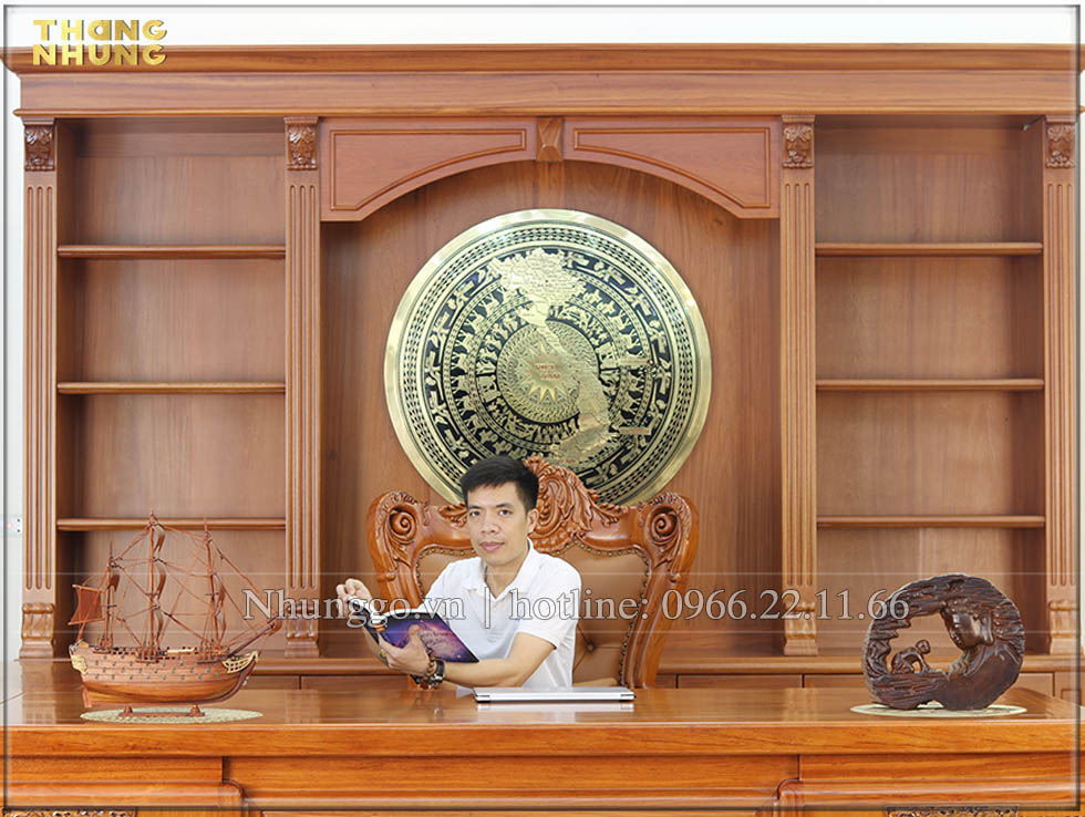 Mô hình thuyền buồm gỗ hương_TH40
