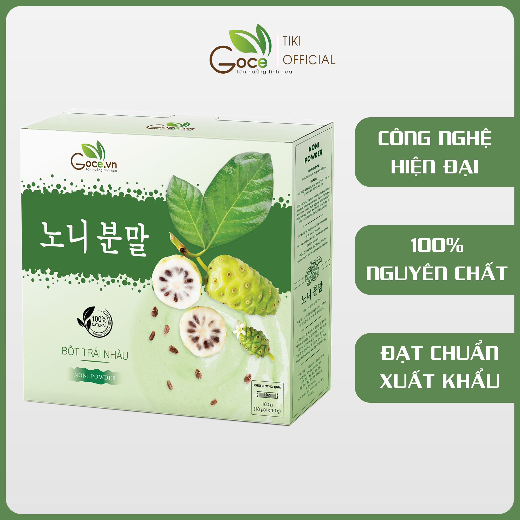 Bột trái nhàu nguyên chất Goce - 180g