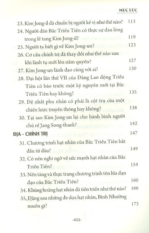 Bắc Triều Tiên Qua 100 Câu Hỏi (Sách Tham Khảo)