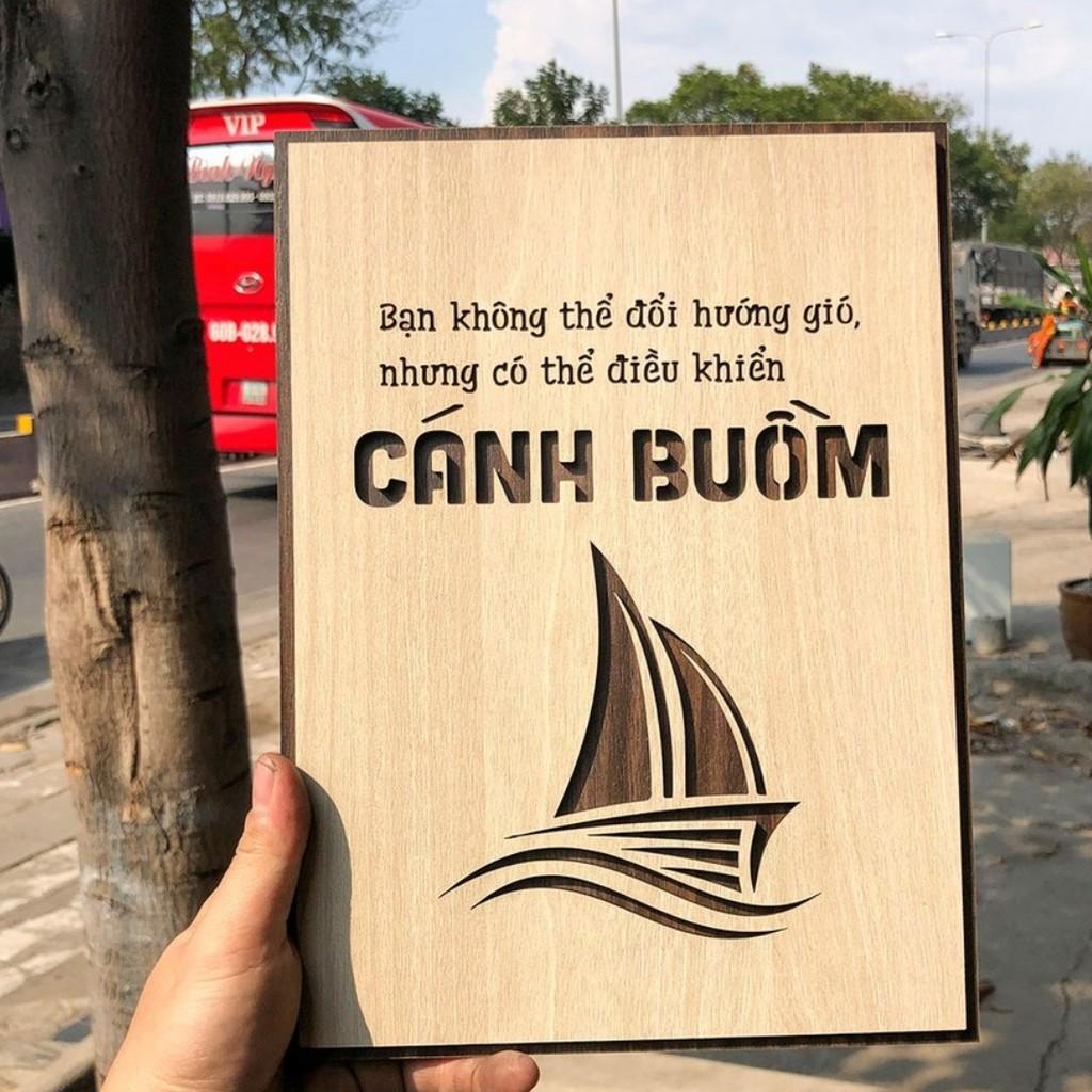 Tranh Treo Tường Văn Phòng Tạo Động Lực Làm Việc -"bạn không thể điều khiển gió nhưng có thể điều..."