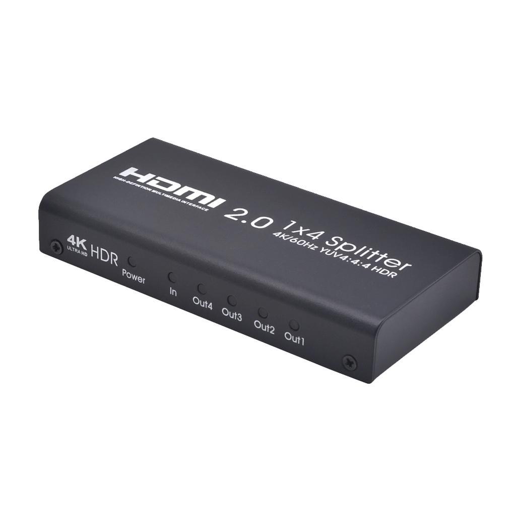 HDMI 2.0 Switch Box Splitter 1 In 4 Out HDMI 4K@60HZ Switcher Distributor