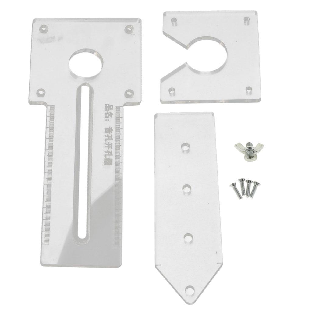 Transparent Guitar Auxiliary Template for Guitar Soundhole Making Production