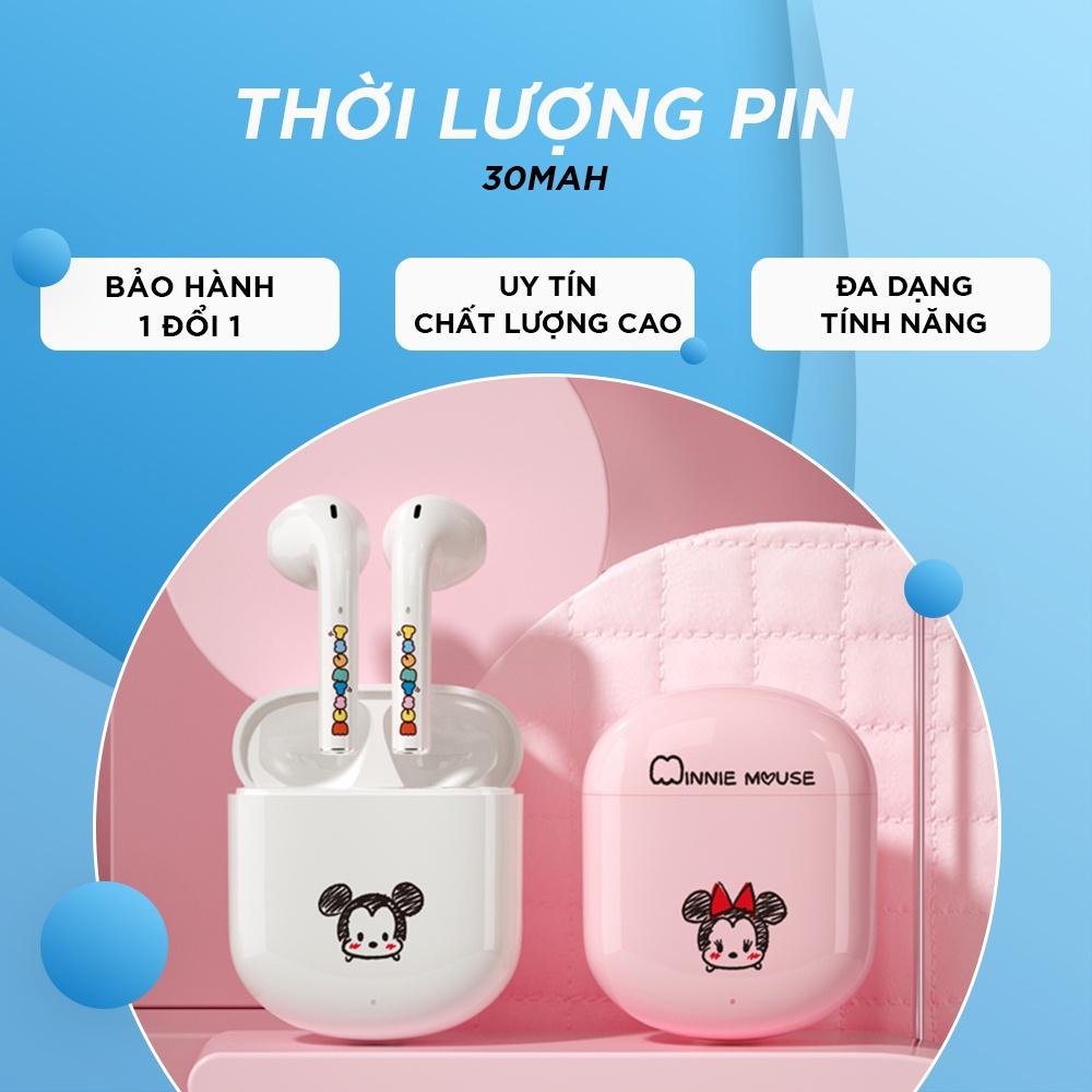 Tai Nghe Bluetooth Không Dây , Thiết Kế Kute, Pin Siêu Trâu LY-201  Disney Type C Đẹp Có Mic Âm Thanh