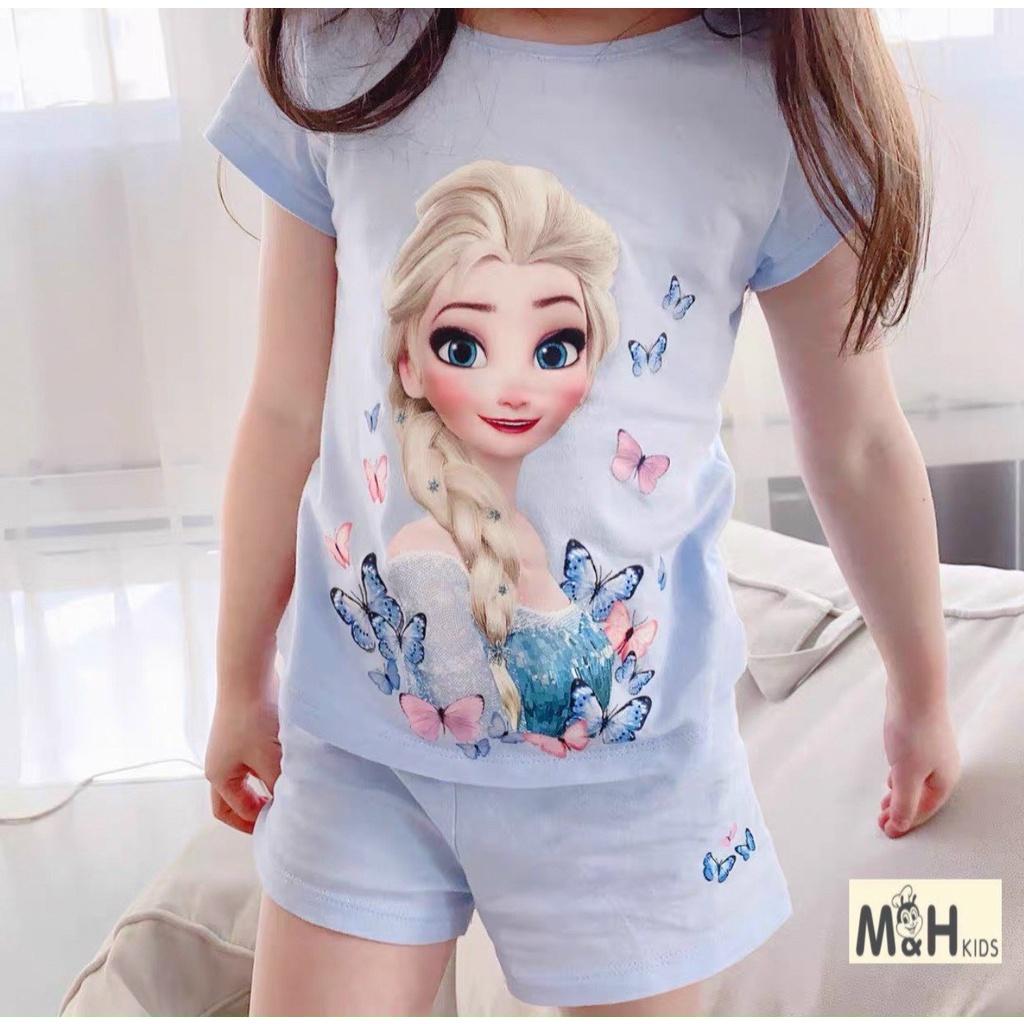 SET 2 BỘ ĐÙI BÉ GÁI XANH HỒNG ELSA