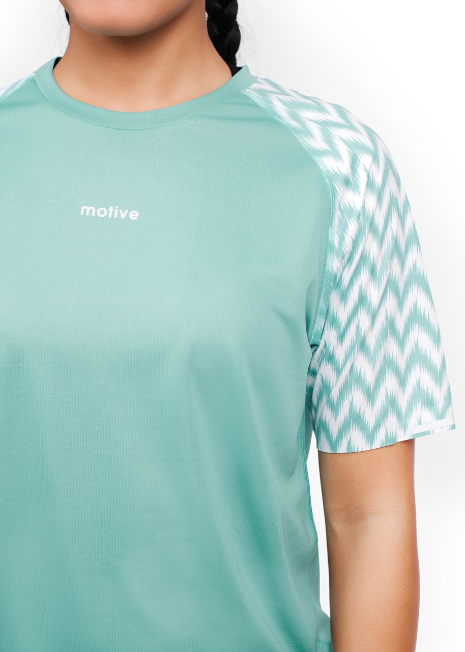 Áo Thun Thể Thao Chạy Bộ Nữ MOTIVE WM Pro Tech T-Shirt - Màu Xanh Ngọc