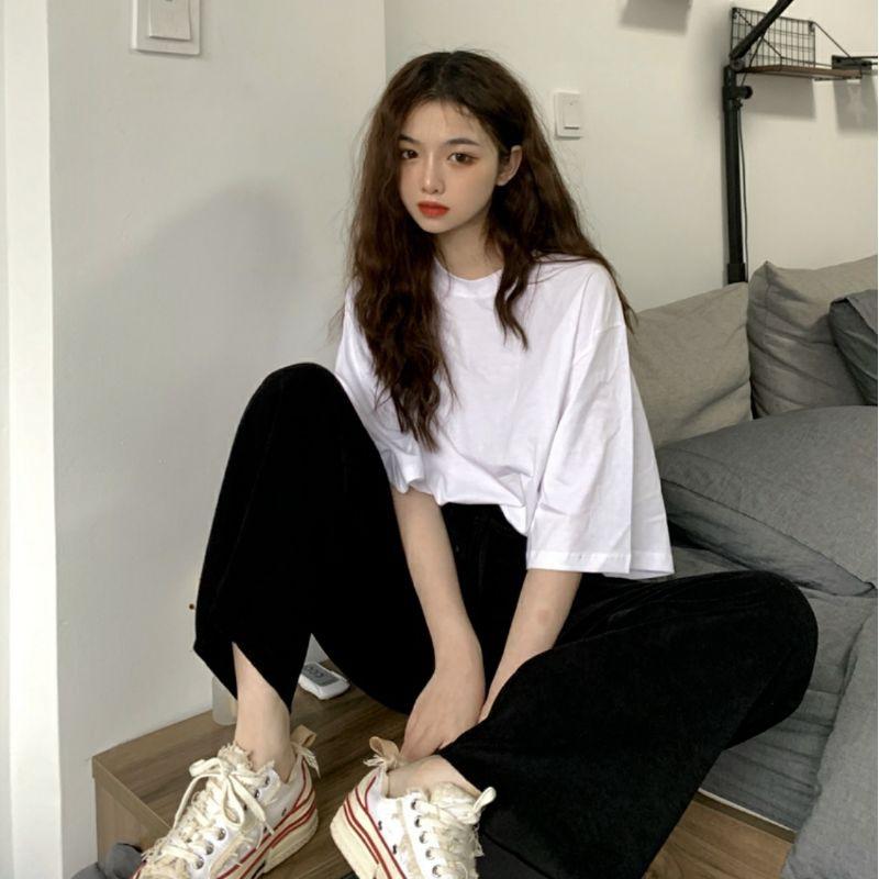 Set quần đen che dáng có dây buộc