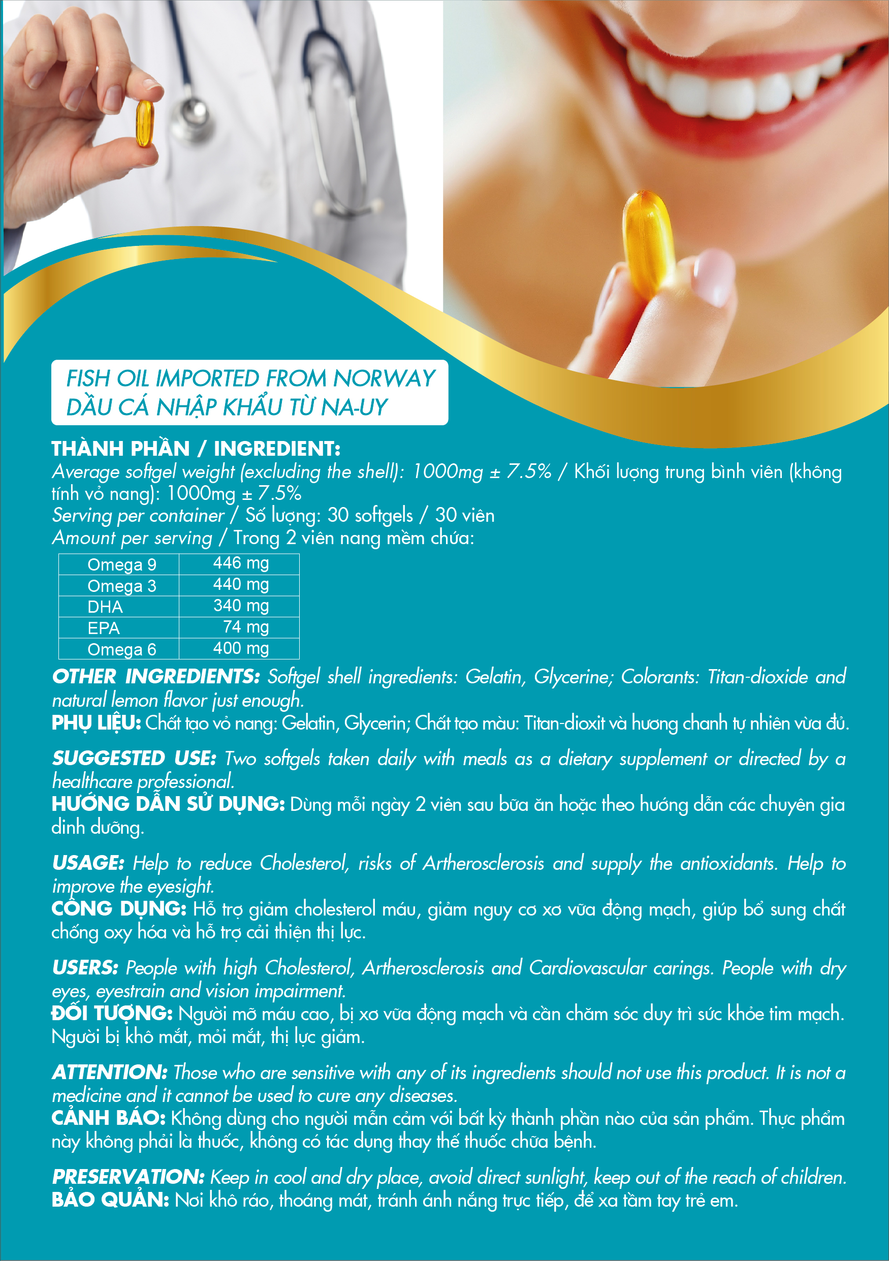 Combo 2 hộp Viên Nang Ranee Omega 3-6-9