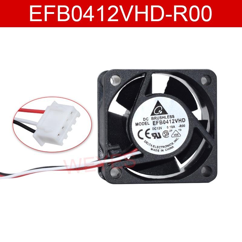 Quạt tản nhiệt 3 dây EFB0412VHD -R00 4020 4CM 12V 0.18A cho H3C 3600 5600 S3100-52P 40 20MM