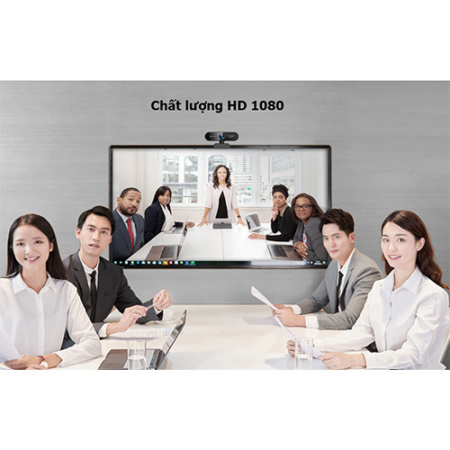 Webcam họp trực tuyến eMeet Nova full HD 1080p góc rộng - Hàng chính hãng