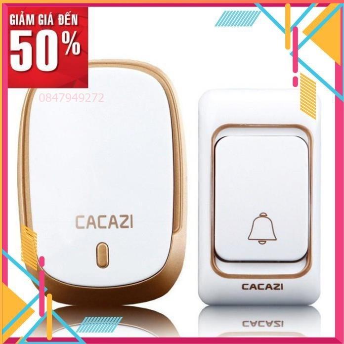 Chuông cửa không dây thông minh cacazi k01 báo khách điều khiển từ xa 300m chống nước cao cấp