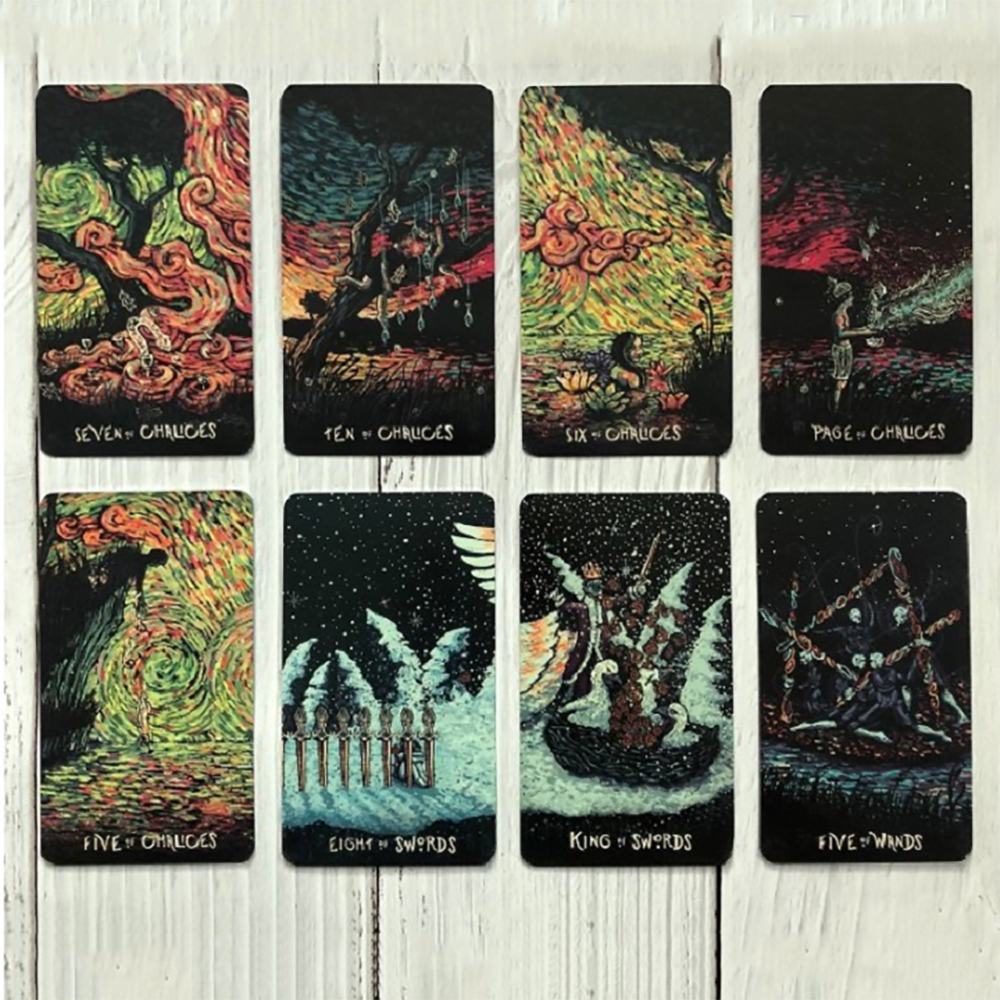 [Size Gốc] Bài Tarot Prisma 78 Lá 7x12 Cm Tặng Link Hướng Dẫn Tiếng Việt Và Đá Thanh Tẩy