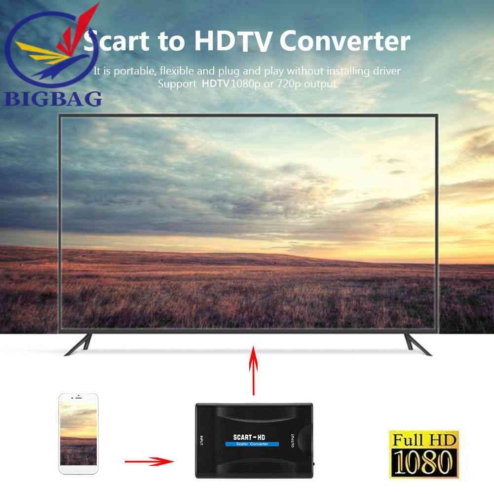 Bộ ChuyểN ĐổI Âm Thanh / Video SCART Sang HDMI 1080P