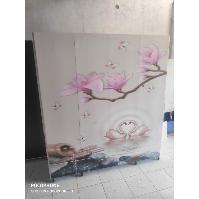 Tủ Nhựa Đài Loan 4 Cánh In 3D 037