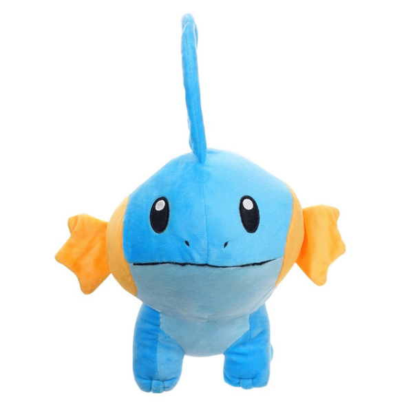 Gấu Bông Pokemon - Cá Mudkip Hệ Nước (35 Cm) Gb197 (Tặng 1 Móc Khóa Dây Da Pu Đính Đá Lấp Lánh)