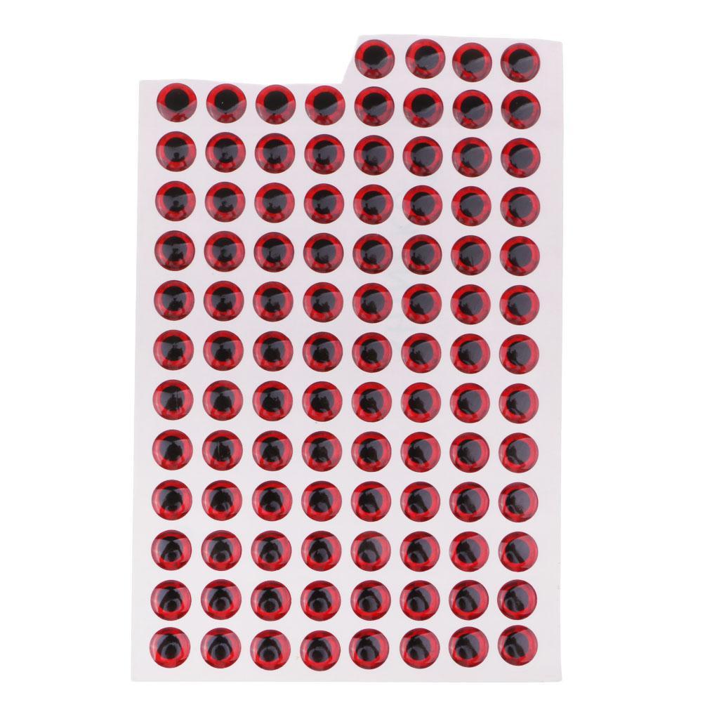 200pcs Waterproof DIY Fishing Lure Eyes Self Adhesive Fly Tying Materials