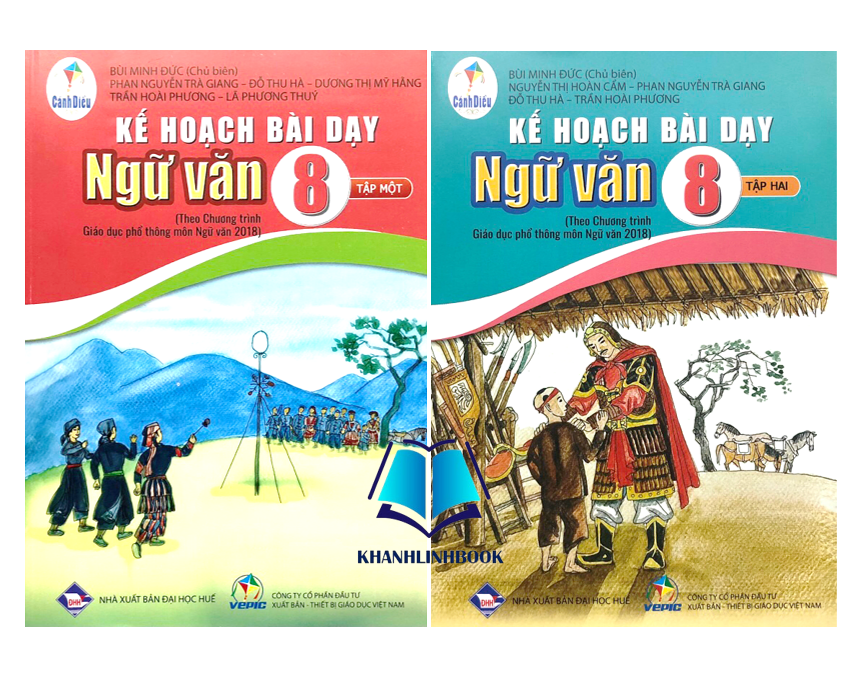 Sách - Combo Kế hoạch bài dạy Ngữ Văn 8 - tập 1 + 2