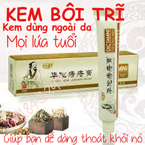Kem Bôi Trĩ Nứt Kẽ Hậu Môn Thảo dượᴄ Authentic Hemorrhoids Chinese Herbal Cream Ointment 20g -