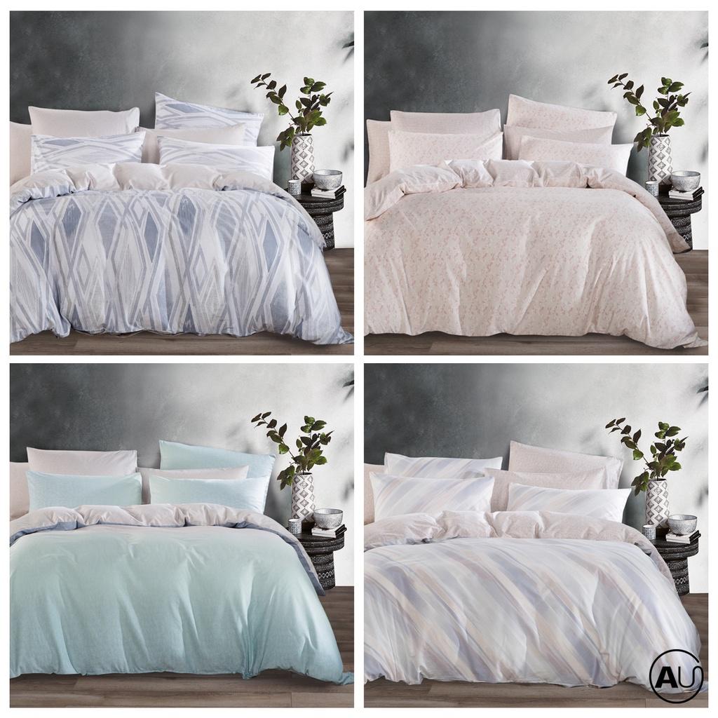 Bộ ga và Vỏ gối Akemi Uchi Hooga Olsen Lima 100% Cotton Sateen, gồm 5 món