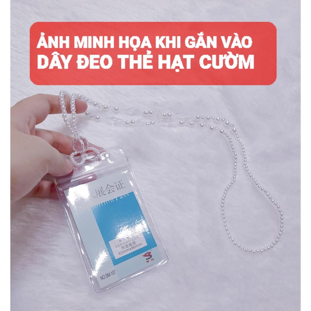 Bao đựng thẻ nhân viên bảng tên name tag nhựa dẻo cho học sinh văn phòng công sở