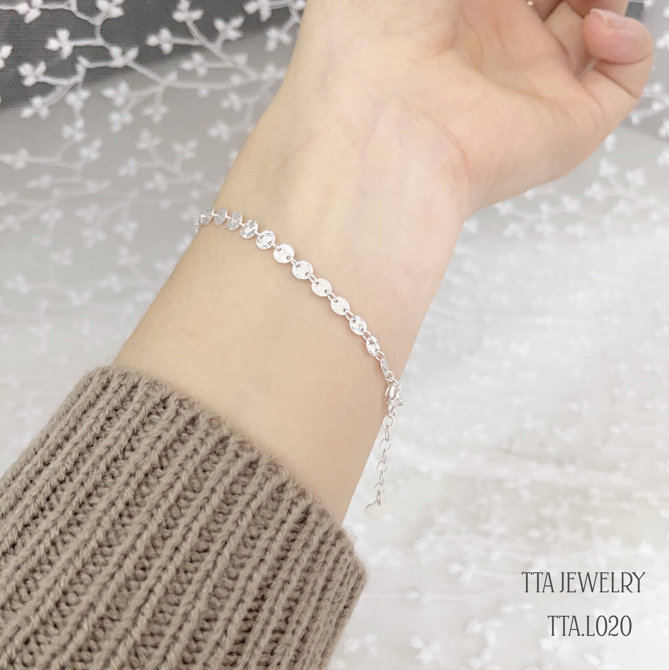Lắc tay nữ chuẩn Bạc S925 TTA Jewelry cho vòng tay thanh lịch – TTA.L020
