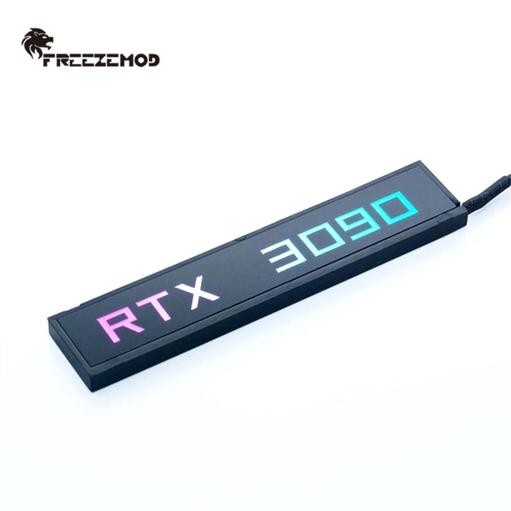 FREEZEMOD CPU Mặt Bên RTX3090 Trang Trí Khung Xe Card Đồ Họa Đức Tin Đèn Tản Nhiệt Nước Một Phần 5V3PIN AURA ARGB XYD-5V