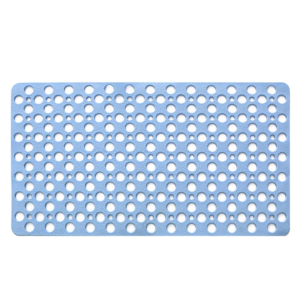 Non-slip Bathroom Shower Bath Mat Suction Cup Bathtub Mat 30x17inch White