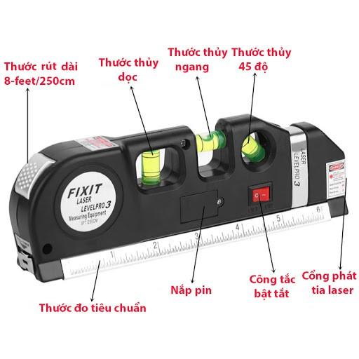 Thước Đo Nivo Laser Đa Năng 4 Trong 1 - Nhỏ Gọn Tiện Dụng