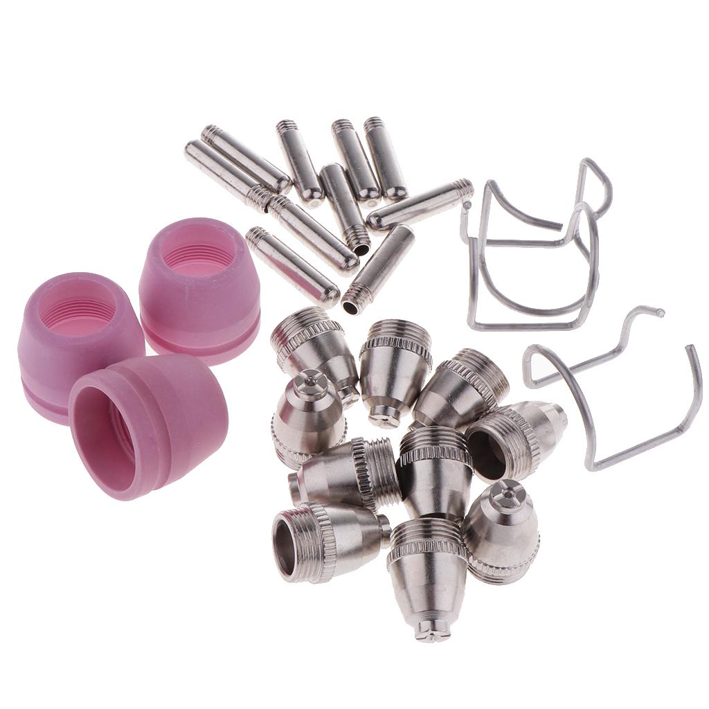 26 Pieces Plasma Cutter Electrodes Torch Tips Nozzle Consumables Parts