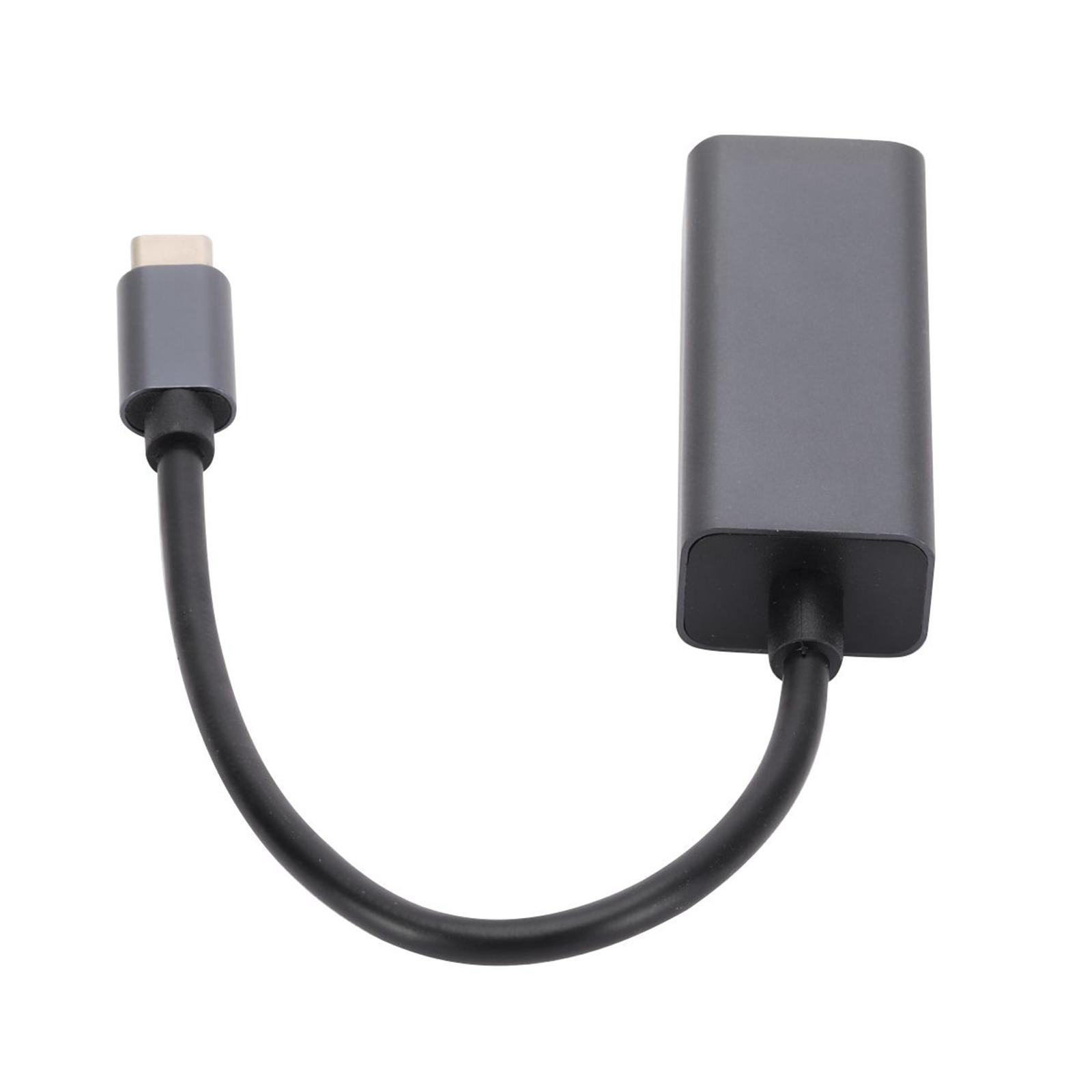 USB C to Ethernet Adapter, 10/100/1000Mbps High Speed Network Card for Notebook PC